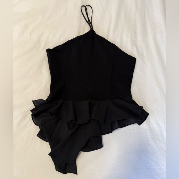 Anthropologie Sunday in Brooklyn Asymmetrical Halter Ruffle Top - Picture 6 of 7